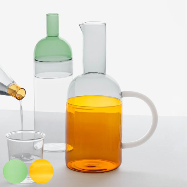 ピッチャー イッケンドルフミラノ テキーラサンライズ ジャグ 1.8L （ 食洗機対応 ichendorf イタリア ミラノ ガラスボトル 冷水筒 ボトル スリム ハンドメイド おしゃれ プレゼント ギフト ）