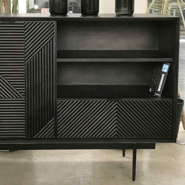 国産役員用サイドボードW1605 D400 H725 大川家具 日本製 サイドボード