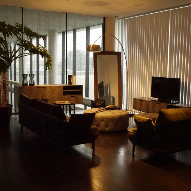 スタンドミラー 天然木 全身 木枠 90x180cm （ 開梱設置 大きめ