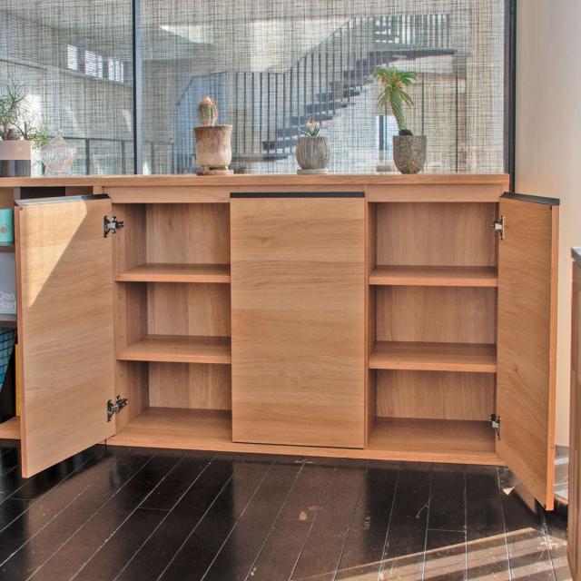 スリムキャビネット 幅120cm ドアタイプ ムルート 日本製 完成品 （ キャビネット スリム 大容量 棚 ラック 収納 奥行スリム 食器棚 開き扉 可動棚 リビング ナチュラル シンプル ）_6