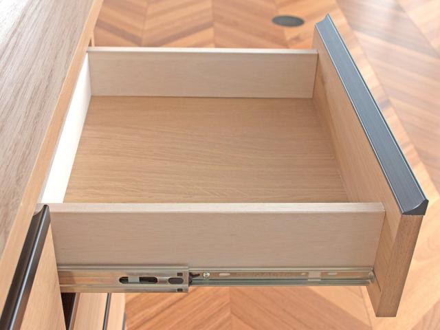 スリムキャビネット 幅80cm 引出し4段 ムルート 日本製 完成品 （ キャビネット スリム 大容量 棚 ラック 収納 奥行スリム 食器棚 引き出し 可動棚 リビング ナチュラル シンプル ）_11