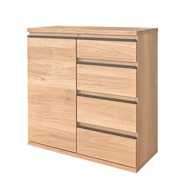 スリムキャビネット 幅80cm 引出し4段 ムルート 日本製 完成品 （ キャビネット スリム 大容量 棚 ラック 収納 奥行スリム 食器棚 引き出し 可動棚 リビング ナチュラル シンプル ）_14