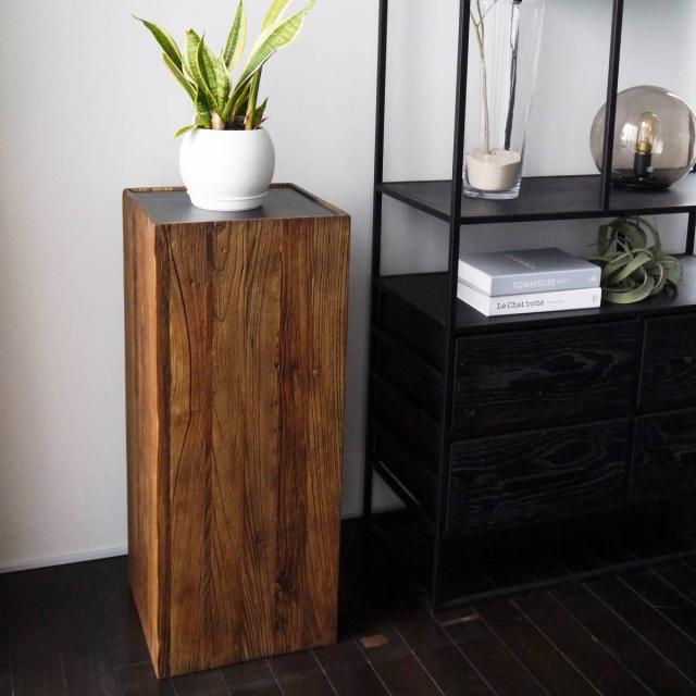 コンソール　テーブル　飾り台　木製　サイドテーブル サイドテーブル 北欧 木製 コンソールテーブル 高さ85cm （ インテリア