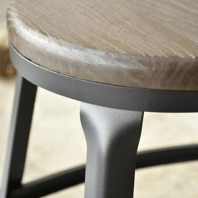 ダイニングチェア 座面高47cm スチール脚 MOSH 1281 （ チェア ダイニング 座面 木製 イス 椅子 食卓椅子 肘なし いす 食卓 リビング キッチン ヴィンテージ調 チェアー インダストリアル ）_16