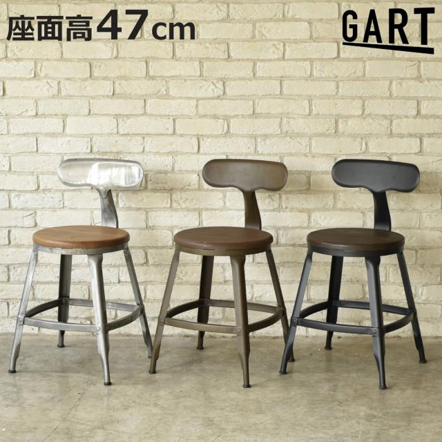 ダイニングチェア 座面高47cm スチール脚 MOSH 1281 （ チェア ダイニング 座面 木製 イス 椅子 食卓椅子 肘なし いす 食卓 リビング キッチン ヴィンテージ調 チェアー インダストリアル ）