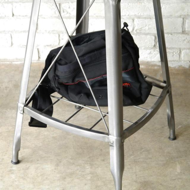 カウンターチェア 座面高68cm ハイタイプ スチール脚 ダイニングチェア MOSH 1281 （ ハイチェア 座面 木製 背もたれ付き ラック付き チェア 足置き キッチン ヴィンテージ調 チェアー イス 椅子 いす インダストリアル ダイニング ）_19