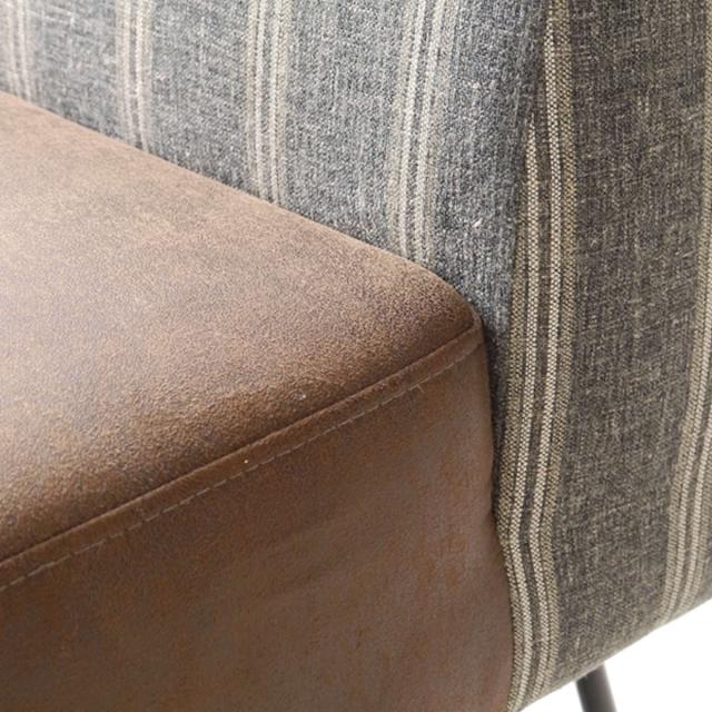ダイニングソファ 幅120cm カフ （ 開梱設置 ソファ リビングソファ ソファー 肘なし 完成品 ダイニング スチール脚 ファブリック リビングダイニング ベンチソファ 背もたれあり ダイニングベンチ リビング ベンチ 長椅子 ）_7