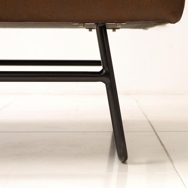 ダイニングソファ 幅120cm カフ （ 開梱設置 ソファ リビングソファ ソファー 肘なし 完成品 ダイニング スチール脚 ファブリック リビングダイニング ベンチソファ 背もたれあり ダイニングベンチ リビング ベンチ 長椅子 ）_9