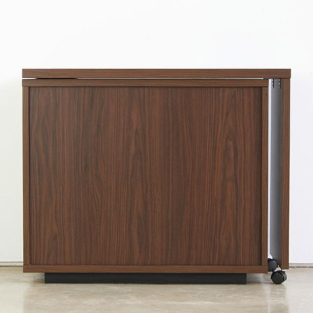 パソコンデスク 伸縮 木製 コルク 完成品 日本製 キッチンワゴン （ デスク 机 回転デスク キャスター付き 収納ラック ラック 収納 作業台 キャビネット ワークデスク 学習机 勉強机 棚 キッチンラック キッチン収納 ）_13