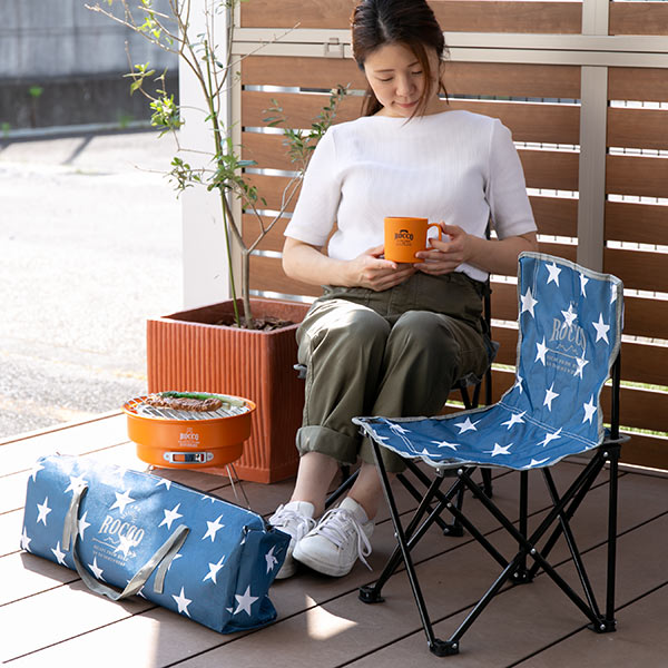 イス 折りたたみ 2脚セット アウトドア 折りたたみチェア ロッコ