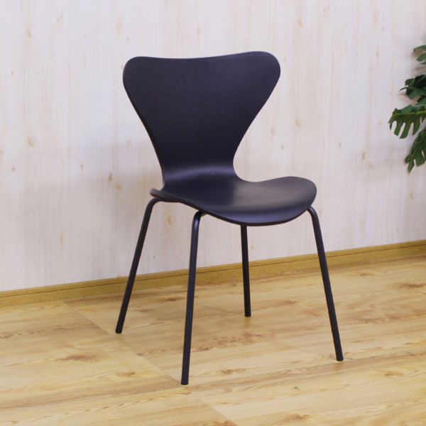 【4脚セット】Wiesner Hager　linkage　スタッキングチェア　黒 中古・4脚セット】Wiesner Hager linkage スタッキングチェア