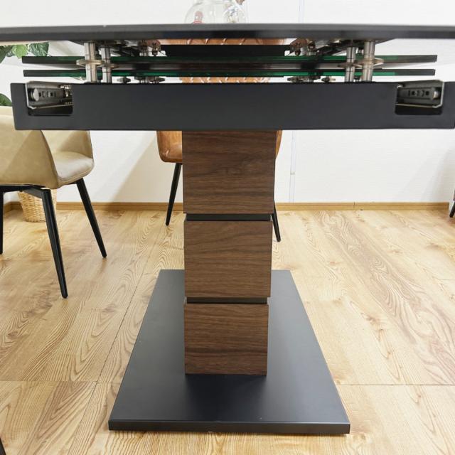 ダイニングテーブル 伸張式 幅160〜200cm カストル （ ワンタッチ式 セラミック天板 4人掛け 6人掛け 熱 キズ 汚れに強い スタイリッシュ モダン おしゃれ ）_10