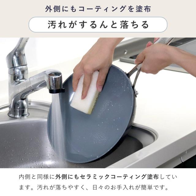 GREEN PAN 片手鍋 14cm IH対応 ヴェニスプロ ミルクパン （ ガス火対応 グリーンパン ソースパン 小鍋 片手なべ 両口鍋 小ぶり 軽い 14センチ アルミ製 マグニート加工 ノンスティック加工 軽量 おしゃれ ）_10
