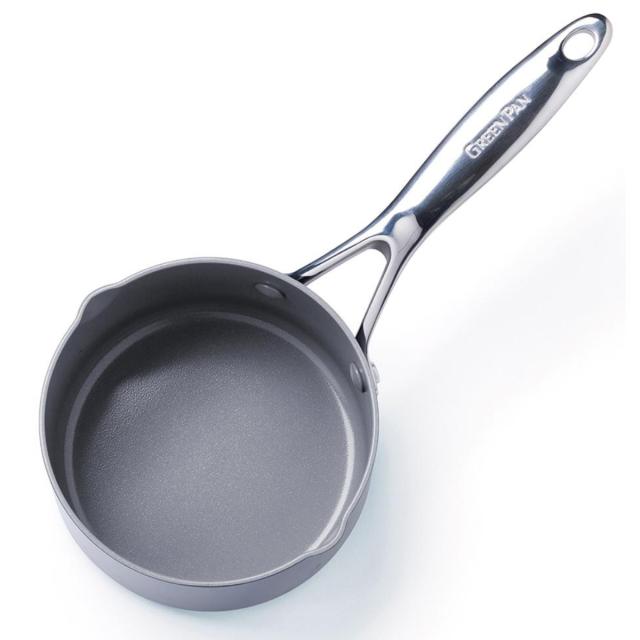 GREEN PAN 片手鍋 14cm IH対応 ヴェニスプロ ミルクパン （ ガス火対応 グリーンパン ソースパン 小鍋 片手なべ 両口鍋 小ぶり 軽い 14センチ アルミ製 マグニート加工 ノンスティック加工 軽量 おしゃれ ）_16