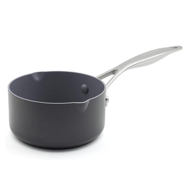 GREEN PAN 片手鍋 14cm IH対応 ヴェニスプロ ミルクパン （ ガス火対応 グリーンパン ソースパン 小鍋 片手なべ 両口鍋 小ぶり 軽い 14センチ アルミ製 マグニート加工 ノンスティック加工 軽量 おしゃれ ）_19