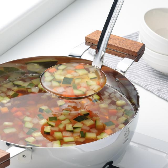 両手鍋 16cm BENRI鍋 ステンレス製 日本製 （ 燕三条 IH対応 ガス火対応 オール熱源対応 なべ お鍋 両手なべ 蓋付き 16センチ ふた付き 目盛り付き 調理器具 キッチン用品 おしゃれ ）の通販は