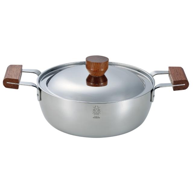 両手鍋 22cm マット仕様 BENRI鍋 ステンレス製 日本製 （ 燕三条 IH対応 ガス火対応 オール熱源対応 なべ お鍋 両手なべ 蓋付き 22センチ ふた付き 目盛り付き 調理器具 キッチン用品 おしゃれ ）の通販は