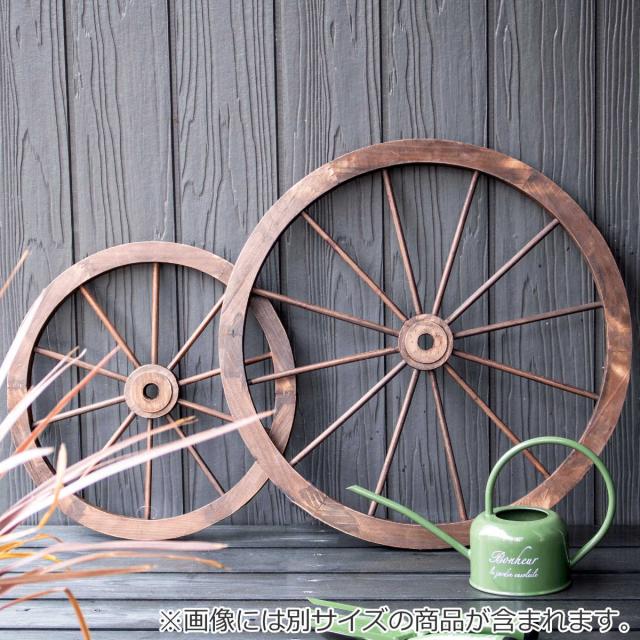 車輪 58cm 木/鉄製 ガーデニング 雑貨 アンティーク オブジェ 店舗
