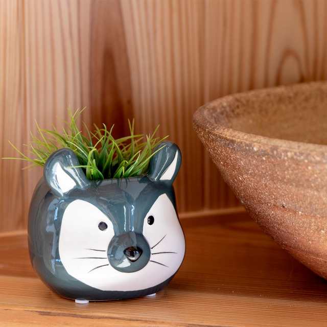 プランター アニマル ポット （ 植木鉢 プラントポット 陶器 鉢植え 鉢