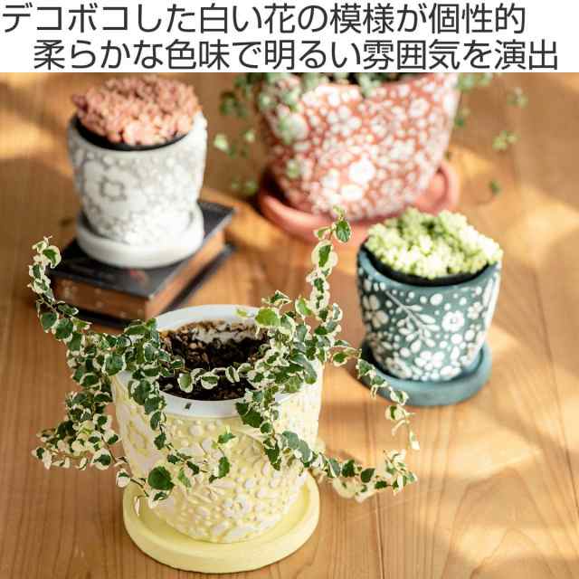 プランター クッカ ポット S 植木鉢 プラントポット 鉢植え 鉢 寄せ植え ソーサー 受け皿 付き 花柄 丸型 ミニ 小さい 底穴 園芸 インの通販はau Pay マーケット お弁当グッズのカラフルbox