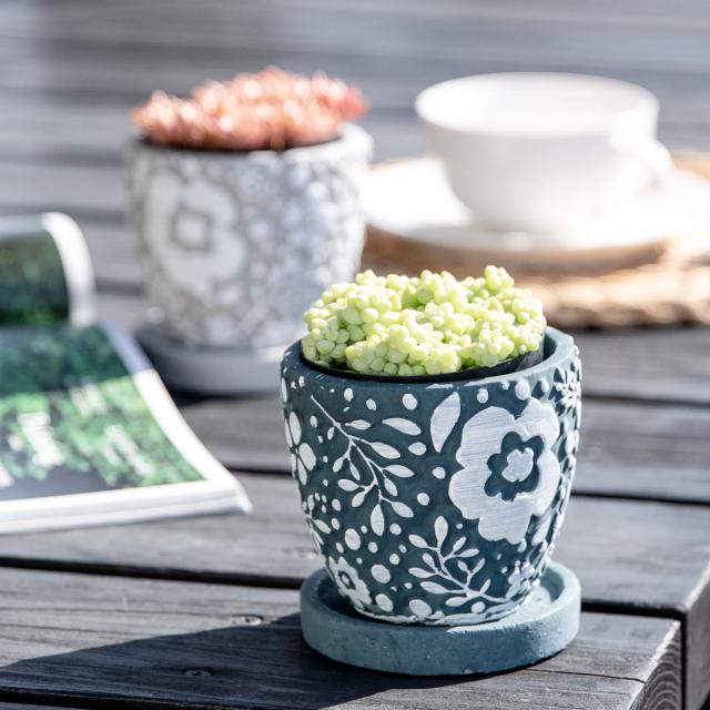 T*o様 ポット ☆ スージークーパー ブラックベース フラワーデザイン SOLD OUT】スージークーパー、ティーセット「ドレスデンスプレイ