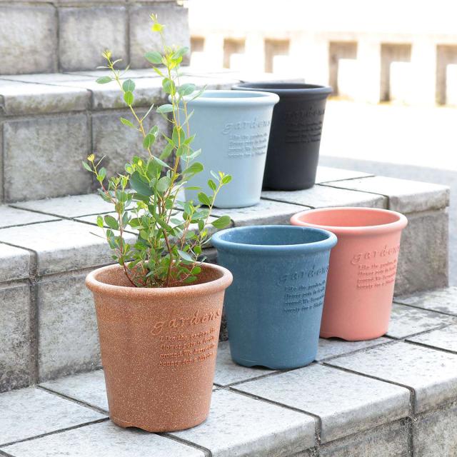 鉢 プラスチック 花丸 スリット 多肉植物 1.7号鉢 2.5 ポット 12個