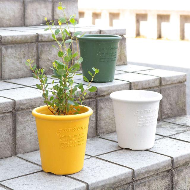 鉢 プラスチック 花丸 スリット 多肉植物 1.7号鉢 2.5 ポット 12個