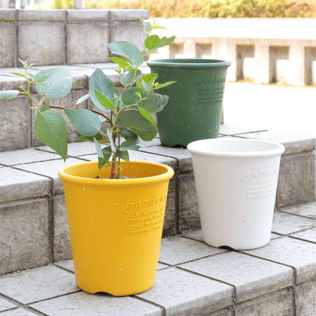 植木鉢 エコポット丸型 6号 古紙入 （ プランター プラント