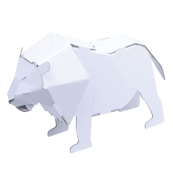 ダンボール おもちゃ ライオン 工作 子供 組立 工作キット ペパークラフト ペーパーアート キット 動物 段ボール 組み立て 作る 簡単 の通販はau Pay マーケット リビングート