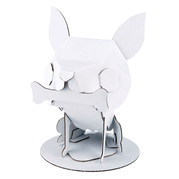 ダンボール おもちゃ チワワ 工作 子供 組立 工作キット ペパークラフト ペーパーアート キット 動物 段ボール 組み立て 作る 簡単 リの通販はau Pay マーケット インテリアパレット