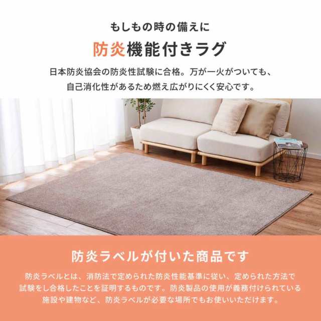 ラグ 環境にやさしいナイロン 国産高機能ラグ ララ 130×190cm （ カーペット 絨毯 マット ラグマット 長方形 1.5畳 日本製 エコ素材  オ｜au PAY マーケット