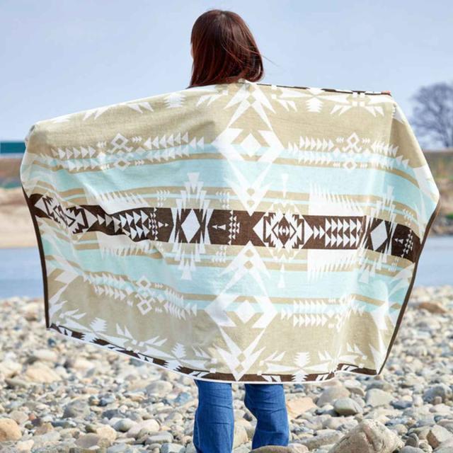 タオルブランケット 100×178cm ヘビーウェイトの育てる ネイティブ柄
