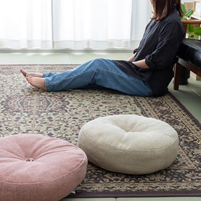 ラグ い草ラグ 191×250cm 約3畳 薄手 ござ 裏貼り コンチェルト ブルー （ い草マット マット ラグマット い草 カーペット じゅうたん センターラグ ゴザ 畳マット いぐさ 軽量 夏用 おしゃれ ペルシャ風 ）_9