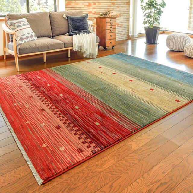 ラグ トルコ製ウィルトンラグ RAKKAS トワル 160×225cm （ ラグマット カーペット 絨毯 ウィルトン織り リビング 居間 マット おしゃれ 丈夫 やわらか 長方形 折りたためる ）
