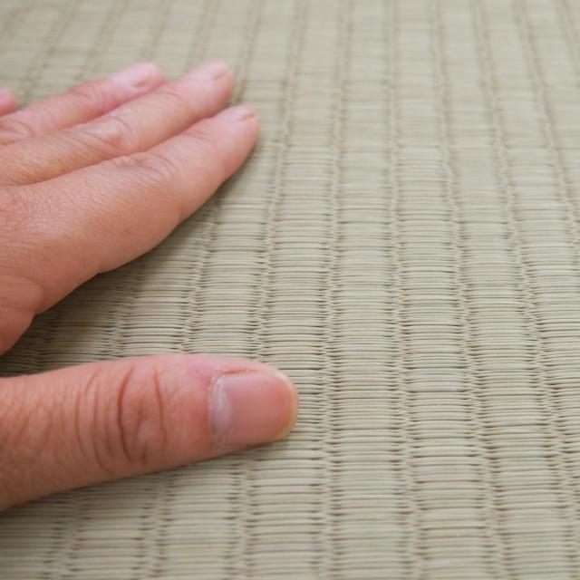 い草上敷き 国産 江戸間8畳 琥珀 （ い草 マット 上敷き い草ラグ 敷物 八畳 畳マット 和室 イグサ 引目織 藺草 和室敷物 ラグ 夏用マット 8帖 ）_7