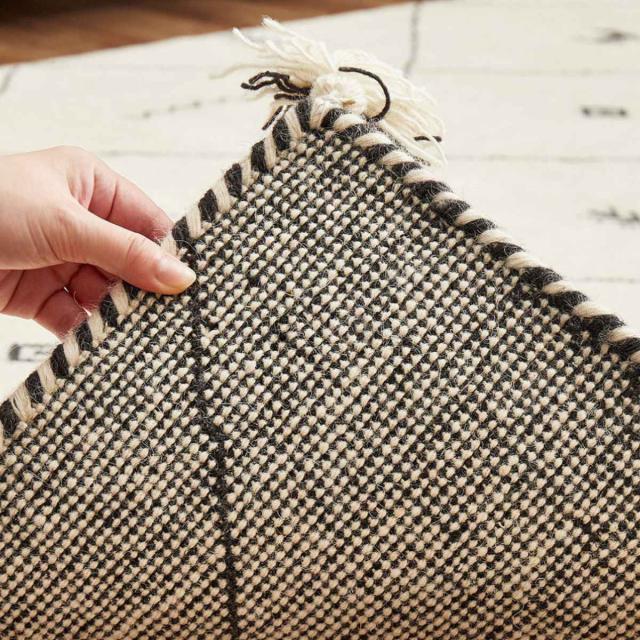 玄関マット 70×120 GABBEH 室内 （ マット ラグ 敷物 インテリア おしゃれ ウール100％ 幅120cm ギャベ ギャッベ ハンドメイド オールシーズン フリンジ付き リビング ソファ横 ベッドサイド ラグマット 玄関用 エントランス ）_16