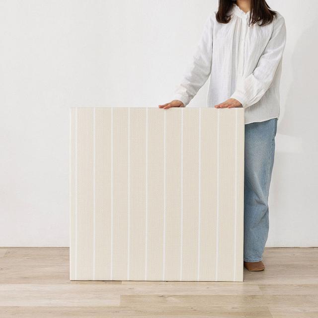 置き畳 い草風 コトリナ 約82cm 厚さ2.5cm 9枚組 （ マット 畳 たたみ 正方形 置くだけ フローリング い草風マット 水拭きOK 簡単 設置 滑り止め クッション性 子ども ペット おしゃれ ボーダー 赤ちゃん 置く 軽量 ）