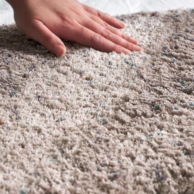 ミックスシャギーラグ Liva リーヴァ 約200×200cm （ ラグ カーペット 絨毯 マット 正方形 床暖対応 シャギーラグ 洗える ラグマット ホットカーペット 床暖 手洗い 滑り止め すべり止め じゅうたん おしゃれ ）