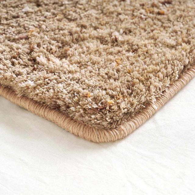 ミックスシャギーラグ Liva リーヴァ 約200×200cm （ ラグ カーペット 絨毯 マット 正方形 床暖対応 シャギーラグ 洗える ラグマット ホットカーペット 床暖 手洗い 滑り止め すべり止め じゅうたん おしゃれ ）