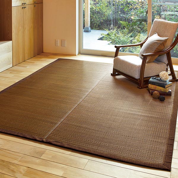 畳 い草 センターラグ 南風 191×240cm 3畳 裏貼有 （ ラグ マット 上敷き フローリング畳 置き畳 い草マット い草カーペット フロア畳 防音 和風 敷物 抗カビ 湿気対策 ）_11