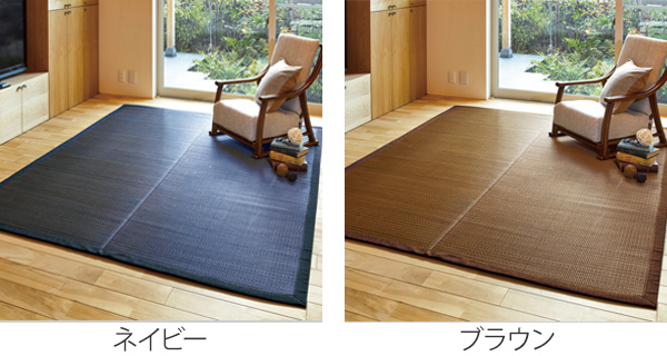 畳 い草 センターラグ 南風 191×240cm 3畳 裏貼有 （ ラグ マット 上敷き フローリング畳 置き畳 い草マット い草カーペット フロア畳 防音 和風 敷物 抗カビ 湿気対策 ）_2