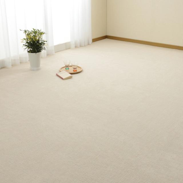 カーペット ラグ 江戸間4.5畳 平織カーペット ミーテ 抗菌 防臭 カット可 （ 261×261cm ラグマット 江戸間 4.5帖 日本製 マット カットできる 敷き詰め タフトカーペット 平織り 床暖対応 ペット ）_12