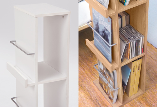 最終値引きオーク材木製マガジンラック 3段ブックシェルフ 最終値引きオーク材木製マガジンラック 3段ブックシェルフ - メルカリ