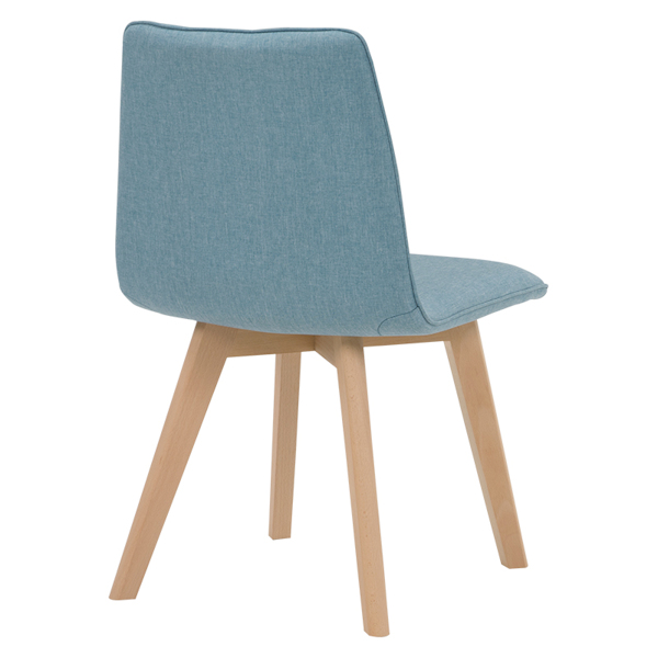 ダイニングチェア 2脚セット 座面高41cm チェア ファブリック 木製