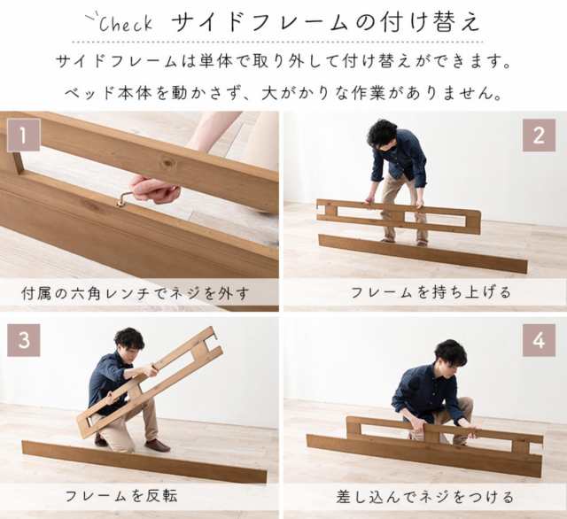 ロフトベッド ベッド下76.5cm 木製 2口コンセント ( ロータイプ ロフトベッド ベッド下76.5cm 木製 2口コンセント ( ロータイプ