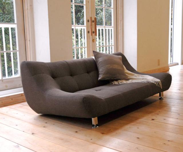 ソファ 2人掛け シンプル フロアソファ リビングソファ ブラック 2人用