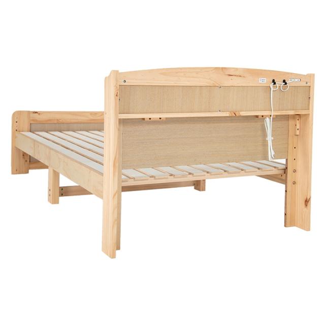 パイン材すのこベッド　高さ調整可能　ベッドフレーム　木目　シングル　３カラー MINT ベッド シングルベッド すのこベッド ベッドフレーム 天然木