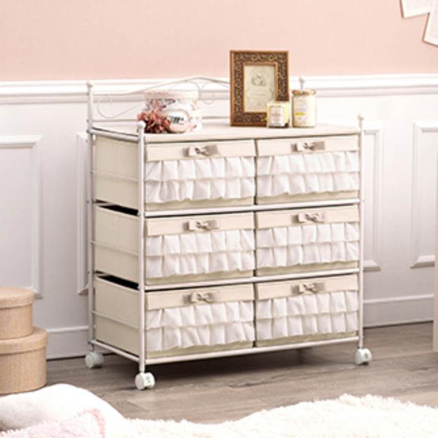 チェスト 3段 幅76cm キャスター付 フリル （ 収納 タンス たんす ワイド 引き出し 姫系 家具 衣類 リボン アイアン 収納ケース かわいい おしゃれ 天板 ランドリーチェスト 脱衣所 洗面所 リビング 子ども部屋 ）の通販は 18,880円