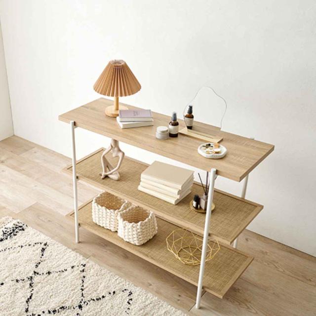 オープンラック 3段 韓国インテリア風 幅100cm （ ラック