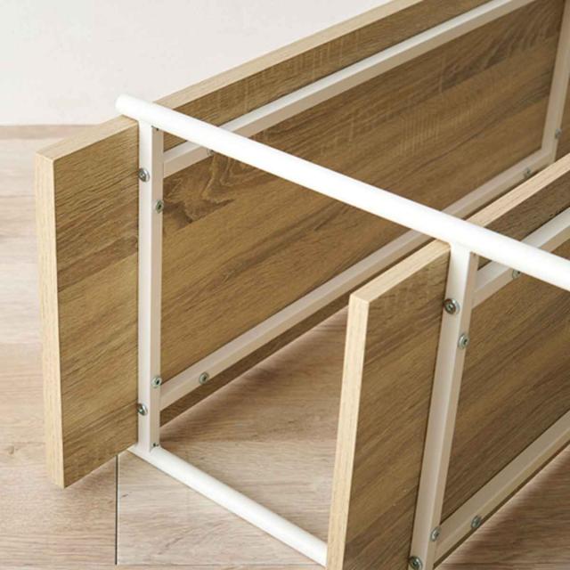 オープンラック 3段 韓国インテリア風 幅100cm （ ラック シェルフ